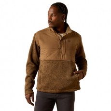 Ariat Men's Caldwell Reinforced Snap Sweater (Khaki) Ariat Men's Caldwell Reinforced Snap Sweater (Khaki)