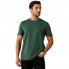Ariat Mens Vertical Logo Short Sleeve T Shirt (Monstera) Ariat Mens Vertical Logo Short Sleeve T Shirt (Monstera)