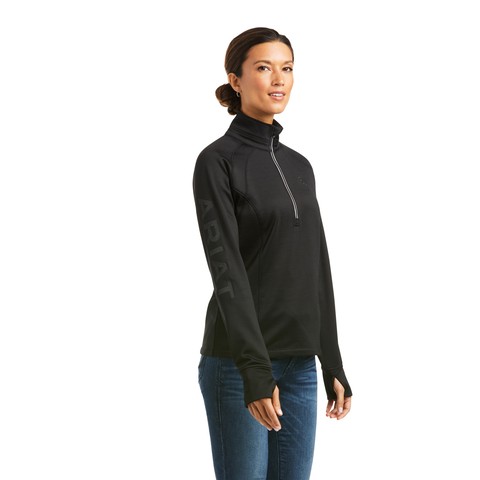 Ariat Women's Tek Team 1/2 Zip Sweatshirt - Ebony