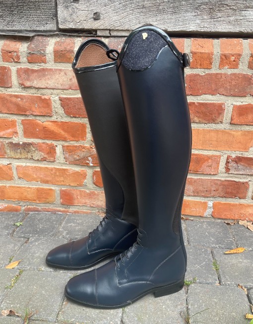 Petrie Riva Tall Riding Boot (Blue/Stardust Top) - Cool Equestrian