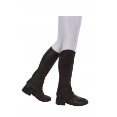 Dublin Child's Stretch Fit Half Chaps (Brown)