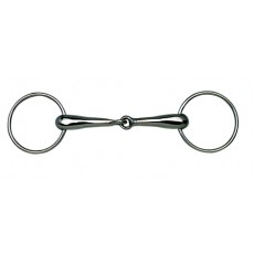 Korsteel Stainless Steel Hollow Mouth Jointed Loose Ring Snaffle Bit