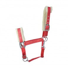 Hy Christmas Santa Head Collar (Red Sparkle)