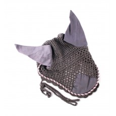 Hy Deluxe Cotton Fly Screen with Cord Binding (Grey with Grey, Pink & Silver Cord) Hy Deluxe Cotton Fly Screen with Cord Binding (Grey with Grey, Pink & Silver Cord)