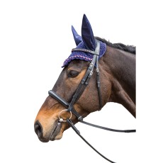 Hy Deluxe Cotton Fly Screen with Cord Binding (Navy with Red, White & Blue Cord) Hy Deluxe Cotton Fly Screen with Cord Binding (Navy with Red, White & Blue Cord)