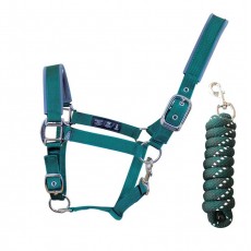 Woof Wear Head Collar and Lead Rope Colour Fusion (Green)
