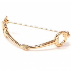 Equetech Snaffle Stock Pin (Gold)