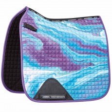 Weatherbeeta Prime Marble Dressage Saddle Pad (Purple Swirl Marble Print)