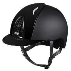 KEP Cromo T with Polish Insert  Front & Back Riding Hat (Black)