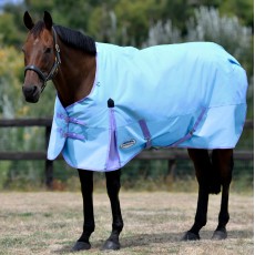 Weatherbeeta Comfitec Classic Turnout Standard Neck 100g Medium/Lite (Light Blue/Purple)