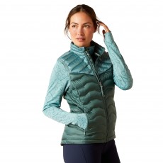 *Clearance* Ariat Womens Ideal Down Gilet (IR Arctic/Silver Pine)
