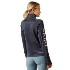 Ariat Women's Tek Team 1/2 Zip Sweatshirt (Ombre Blue Heather)