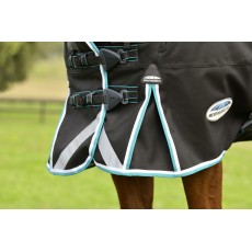 Weatherbeeta Comfitec Ultra Comfi Detach-A-Neck 220g Mediumweight Turnout (Charcoal/Teal Blue/White)