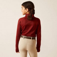 Ariat Youth Tek Team 1/2 Zip Sweatshirt (Fired Brick)