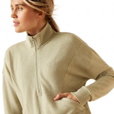 Ariat Women's Friday 1/2 Zip Sweatshirt (Heather Green)