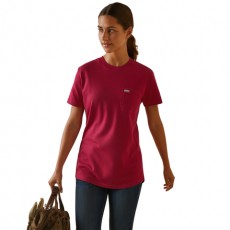 Ariat Women's Rebar Cotton Strong Short Sleeve T-Shirt (Cherries Jubilee)