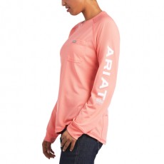 Ariat Women's Rebar Heatfighter Long Sleeve T-Shirt (Summer Melon)