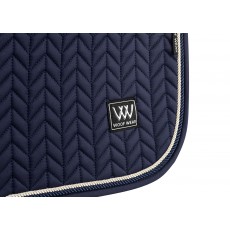 Woof Wear Herringbone Close Contact Saddle Pad (Navy) Woof Wear Herringbone Close Contact Saddle Pad (Navy)