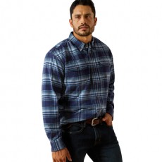 Ariat Men's Rebar Flannel DuraStretch Work Shirt (Monument) Ariat Men's Rebar Flannel DuraStretch Work Shirt (Monument)
