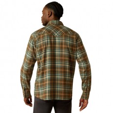 Ariat Men's Henry Retro Fit Western Shirt (Dark Green) Ariat Men's Henry Retro Fit Western Shirt (Dark Green)