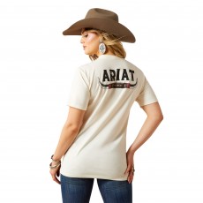 Ariat Women's Bull Horns T-Shirt (Natural) Ariat Women's Bull Horns T-Shirt (Natural)