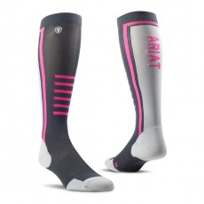 AriatTek Slimline Performance Socks (Ebony/Knockout Pink) AriatTek Slimline Performance Socks (Ebony/Knockout Pink)