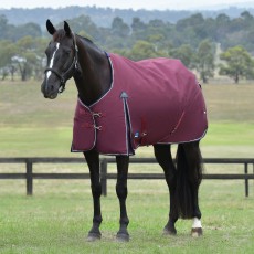 Weatherbeeta Comfitec Essential Standard Neck Turnout 0g (Navy/Burgundy) Weatherbeeta Comfitec Essential Standard Neck Turnout 0g (Navy/Burgundy)