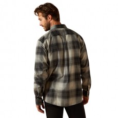 Ariat Men's Clement Shirt (Grey Ombre Plaid) Ariat Men's Clement Shirt (Grey Ombre Plaid)
