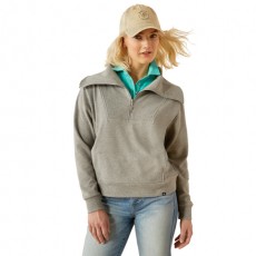 *OUTLET* Ariat Women's Fern 1/2 Zip Sweatshirt (Heather Grey) *OUTLET* Ariat Women's Fern 1/2 Zip Sweatshirt (Heather Grey)