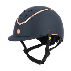 EQx Kylo Riding Helmet Standard Peak (Navy Matte/Rose Gold) MIPS EQx Kylo Riding Helmet Standard Peak (Navy Matte/Rose Gold) MIPS