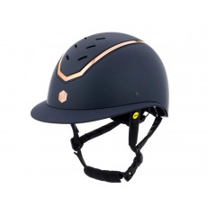 EQx Kylo Riding Helmet Wide Peak (Navy Matte/Rose Gold) MIPS EQx Kylo Riding Helmet Wide Peak (Navy Matte/Rose Gold) MIPS