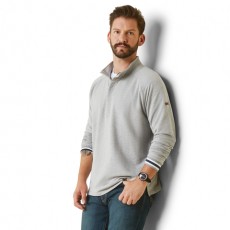 *OUTLET* Ariat Mens Portola 1/2 Zip Sweatshirt (Heather Grey) *OUTLET* Ariat Mens Portola 1/2 Zip Sweatshirt (Heather Grey)