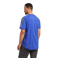 Ariat Men's Rebar Heatfighter Short Sleeve T-Shirt (Royal Blue) Ariat Men's Rebar Heatfighter Short Sleeve T-Shirt (Royal Blue)