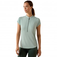 Ariat Womens Breathe 1/2 Zip Cap Sleeve Top (Blue Surf) Ariat Womens Breathe 1/2 Zip Cap Sleeve Top (Blue Surf)