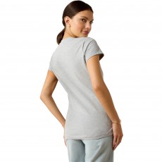 Ariat Womens Vertical Logo Short Sleeve T Shirt (Heather Grey) Ariat Womens Vertical Logo Short Sleeve T Shirt (Heather Grey)