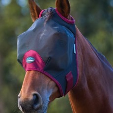 Weatherbeeta ComFiTec Fine Mesh Fly Mask (Black/Burgundy) Weatherbeeta ComFiTec Fine Mesh Fly Mask (Black/Burgundy)