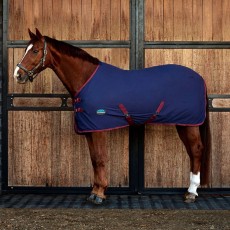 Weatherbeeta ComFiTec Cotton Sheet Standard Neck (Navy/Burgundy) Weatherbeeta ComFiTec Cotton Sheet Standard Neck (Navy/Burgundy)