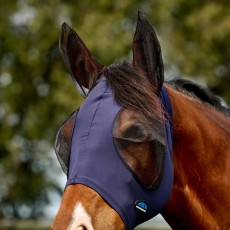 Weatherbeeta ComFiTec Deluxe Stretch Fly Mask With Ears (Navy/Black) Weatherbeeta ComFiTec Deluxe Stretch Fly Mask With Ears (Navy/Black)