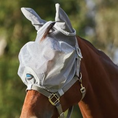 Weatherbeeta ComFiTec Hexi Shield Duo Fly Mask (Silver) Weatherbeeta ComFiTec Hexi Shield Duo Fly Mask (Silver)