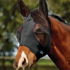 Weatherbeeta ComFiTec Deluxe Stretch Fly Mask With Ears (Black/Black) Weatherbeeta ComFiTec Deluxe Stretch Fly Mask With Ears (Black/Black)