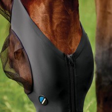 Weatherbeeta ComFiTec Deluxe Stretch Fly Mask With Ears (Black/Black) Weatherbeeta ComFiTec Deluxe Stretch Fly Mask With Ears (Black/Black)