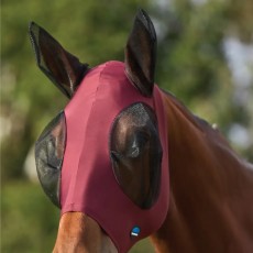 Weatherbeeta Stretch Fly Mask With Ears (Burgundy/Black) Weatherbeeta Stretch Fly Mask With Ears (Burgundy/Black)