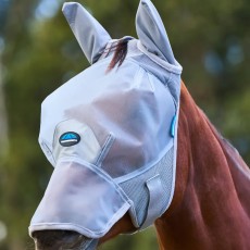 Weatherbeeta ComFiTec Fine Mesh Fly Mask With Ears & Nose (Grey) Weatherbeeta ComFiTec Fine Mesh Fly Mask With Ears & Nose (Grey)