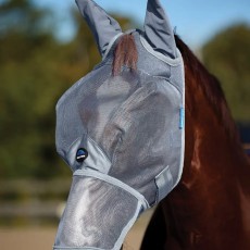 Weatherbeeta ComFiTec Durable Mesh Fly Mask With Ears & Nose (Grey) Weatherbeeta ComFiTec Durable Mesh Fly Mask With Ears & Nose (Grey)