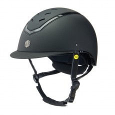 EQx Kylo Riding Helmet Standard Peak (Black Matte/Black Gloss) MIPS EQx Kylo Riding Helmet Standard Peak (Black Matte/Black Gloss) MIPS