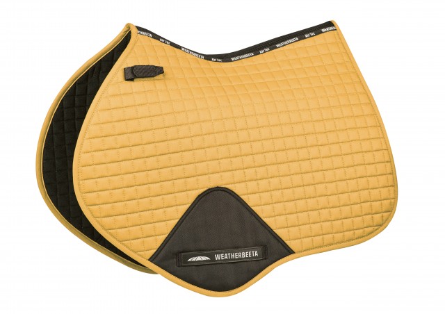 Weatherbeeta Prime Jump Shaped Saddle Pad (Mustard Yellow)