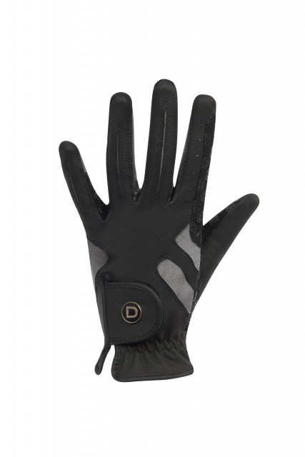 Dublin Adult's Cool-It Gel Riding Glove (Black/Grey)