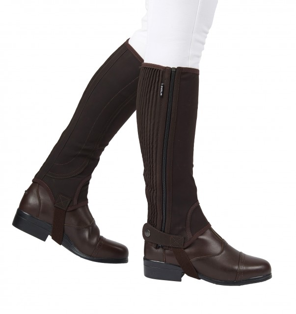 Dublin Adult's Easy-Care Half Chaps II (Brown)