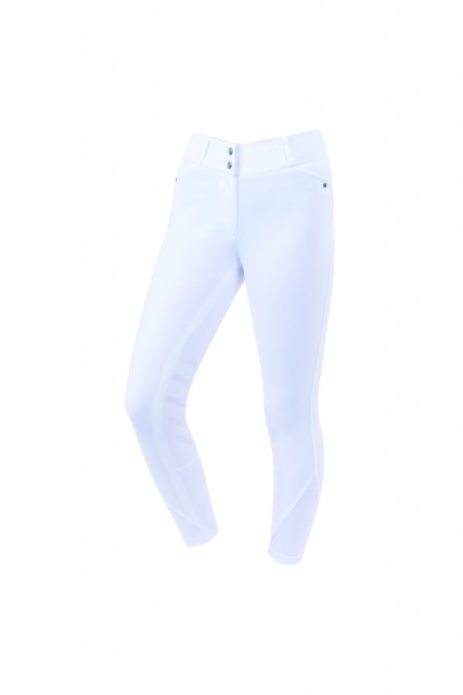 Dublin Ladies Pro Form Gel Knee Patch Breeches (White)