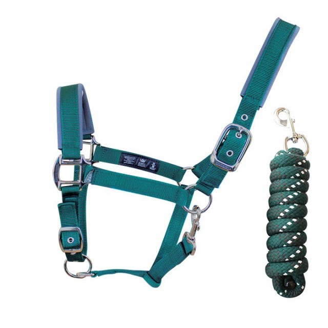 Woof Wear Head Collar and Lead Rope Colour Fusion (Green)